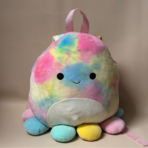 Squishmallows Official Kellytoy Backpack 12 Inch Squishy Soft Plush Animal Bag - Picture 1 of 3